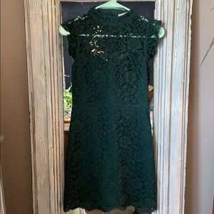 Green lace dress. Size small